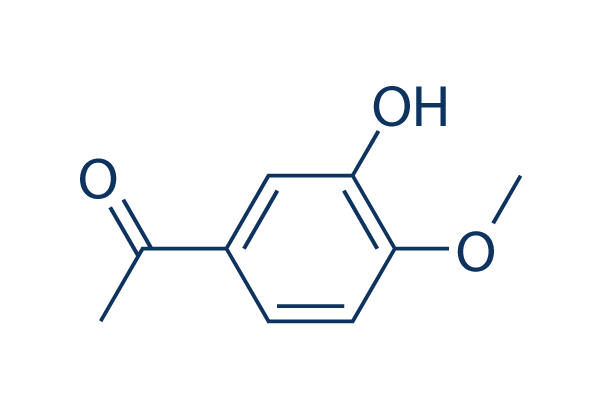 3'-Hydroxy-4'-methoxyacetophenone化学構造