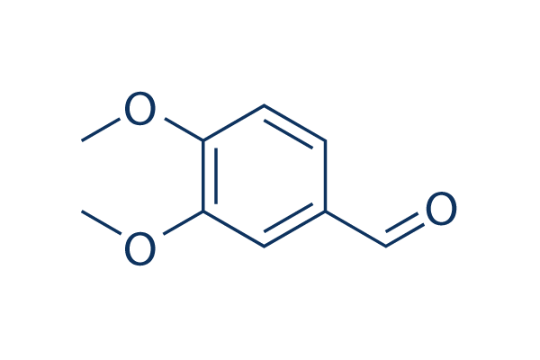 Veratraldehyde (3,4-Dimethoxybenzaldehyde)化学構造