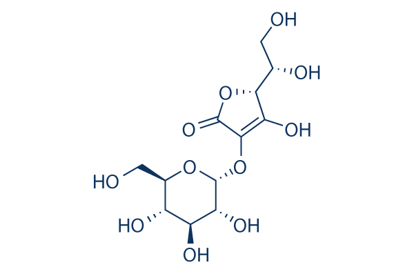 2-O-α-D-Glucopyranosyl-L-ascorbic acid化学構造