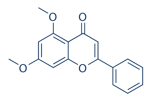 5,7-Dimethoxyflavone化学構造