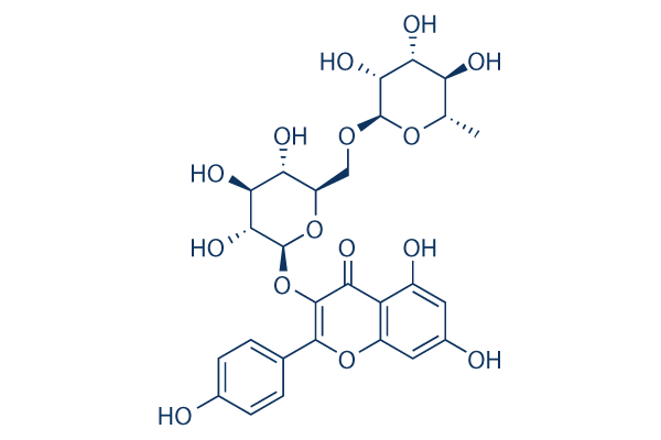 Nicotiflorin (Kaempferol-3-O-rutinoside)化学構造