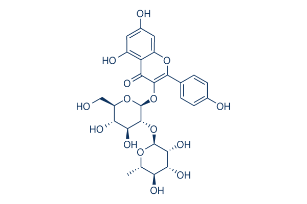 Kaempferol-3-O-neohesperidoside化学構造