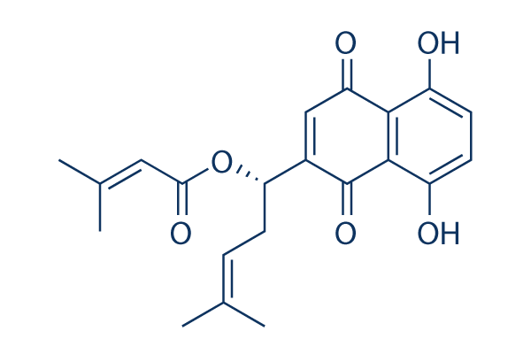β,β-dimethyl-acryl-alkannin化学構造
