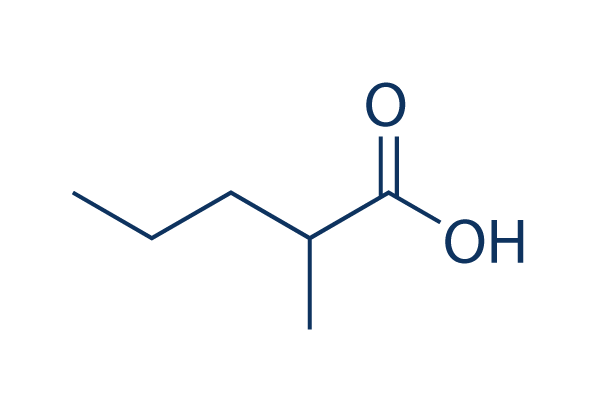 2-Methylpentanoic acid化学構造