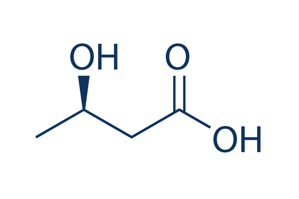 (R)-3-Hydroxybutanoic acid化学構造