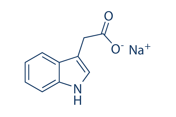 Sodium 2-(1H-indol-3-yl)acetate化学構造