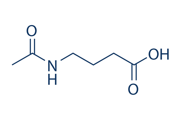 4-Acetamidobutyric acid化学構造