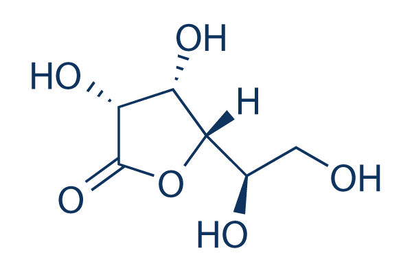 D-Gulonic acid γ-lactone化学構造