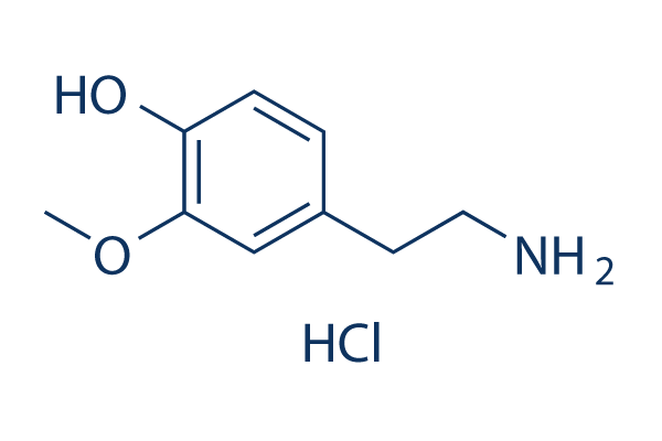 3-Methoxytyramine hydrochloride化学構造
