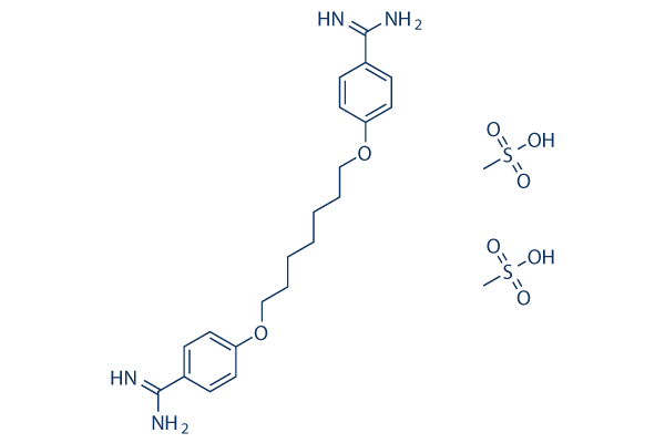 Heptamidine Dimethanesulfonate化学構造