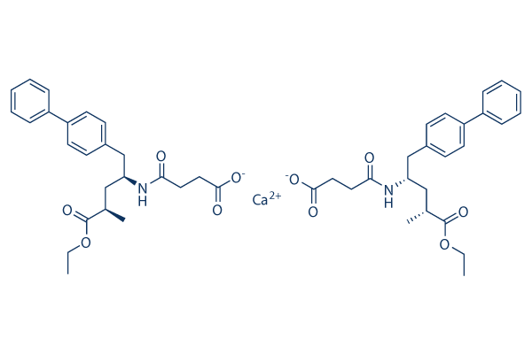 Sacubitril hemicalcium salt化学構造