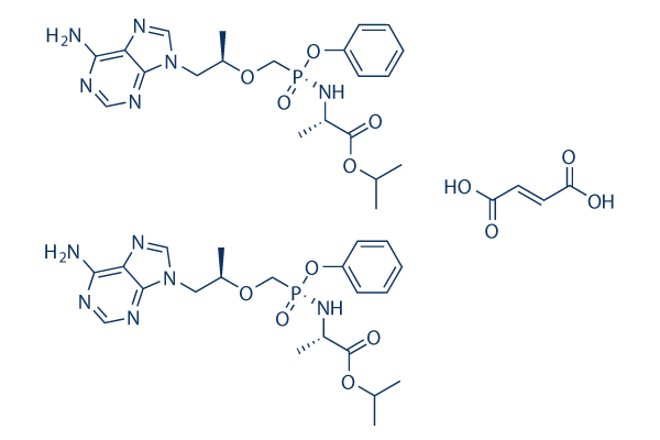 Tenofovir alafenamide hemifumarate化学構造