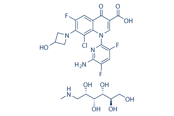 Delafloxacin Meglumine化学構造