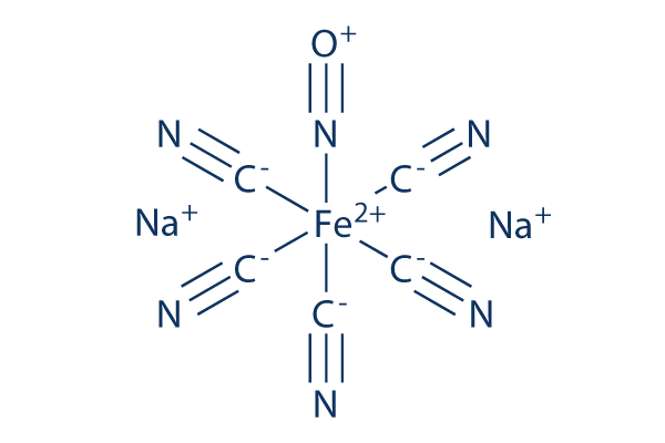 Sodium nitroprusside化学構造