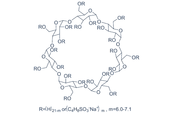 SBE-β-CD化学構造