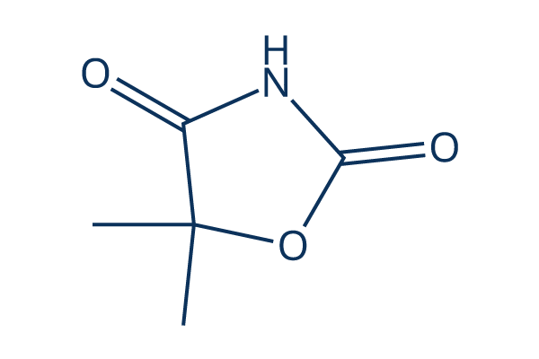 5,5-Dimethyloxazolidine-2,4-dione化学構造