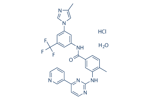 Nilotinib hydrochloride monohydrate化学構造