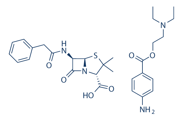Procaine penicillin G化学構造