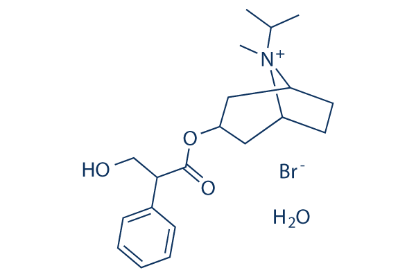 Ipratropium bromide monohydrate化学構造
