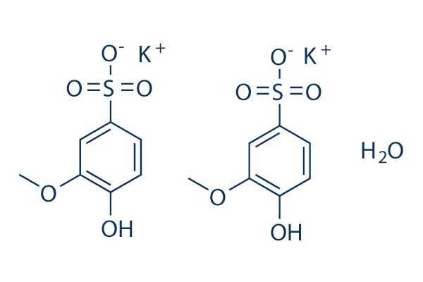 Potassium guaiacolsulfonate hemihydrate化学構造