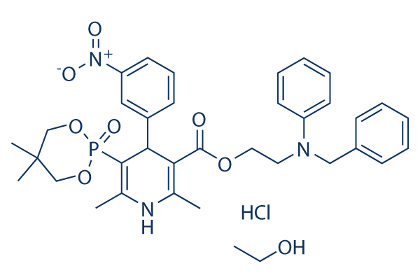 Efonidipine hydrochloride monoethanolate化学構造