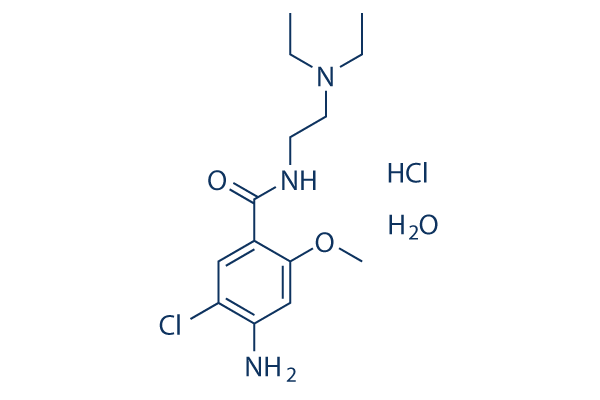 Metoclopramide hydrochloride hydrate化学構造