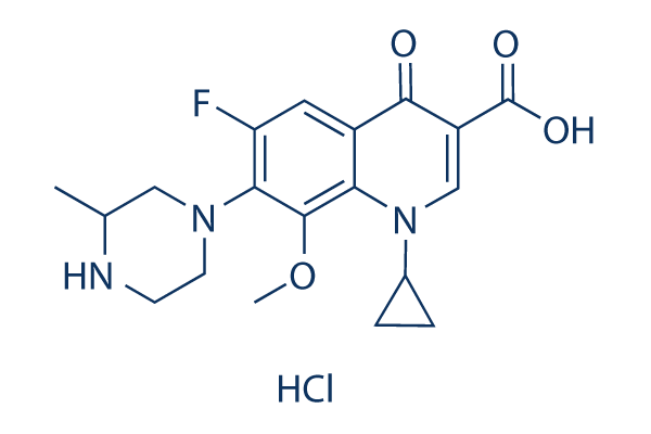 Gatifloxacin hydrochloride化学構造