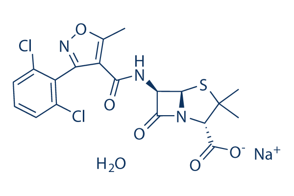 Dicloxacillin Sodium hydrate化学構造