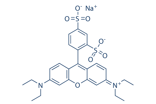 Sulforhodamine B sodium salt化学構造