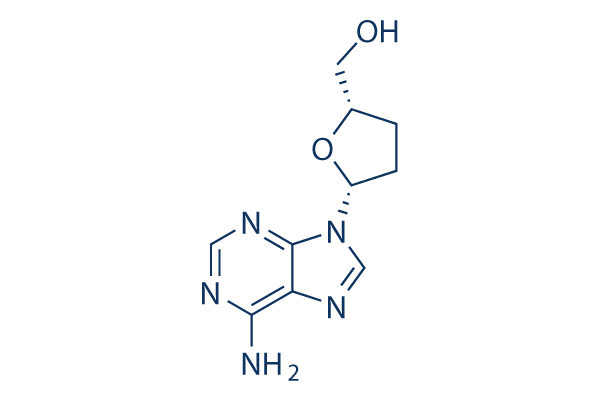 2',3'-Dideoxyadenosine化学構造
