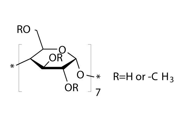 Methyl-β-cyclodextrin (MβCD)化学構造