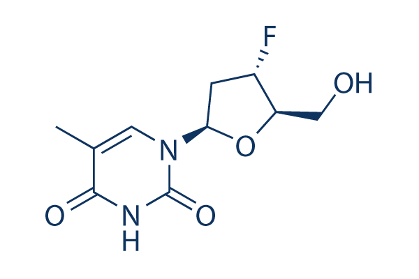 3'-Fluoro-3'-deoxythymidine (Alovudine)化学構造