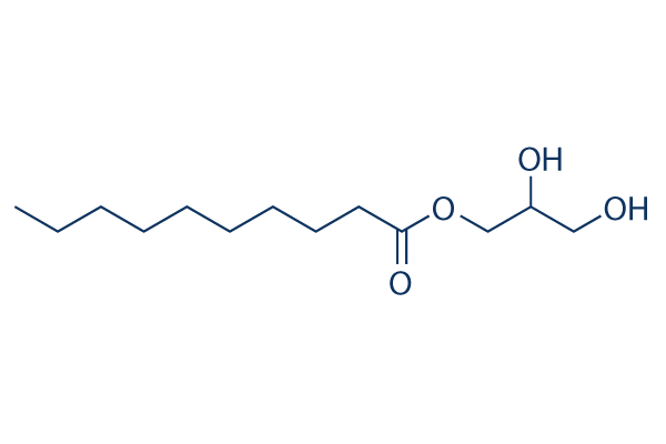 Glyceryl monocaprate (Monocaprin)化学構造