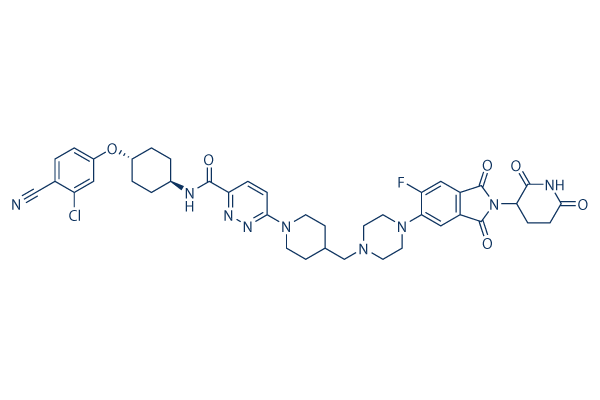 Bavdegalutamide (ARV-110)化学構造