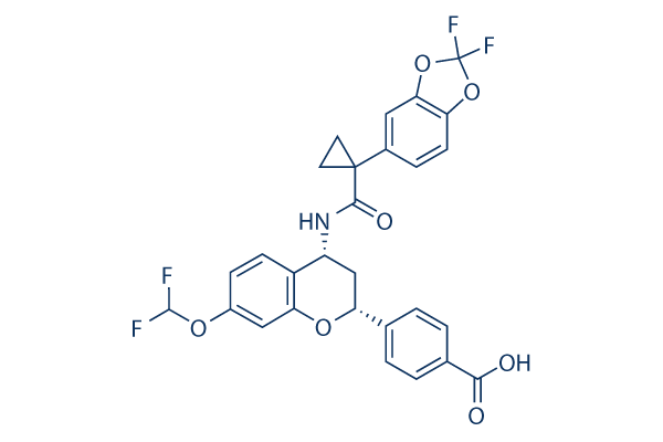 Galicaftor (ABBV-2222)化学構造