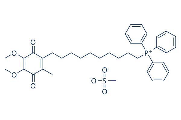 MitoQ (Mitoquinone) mesylate化学構造