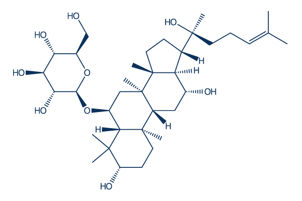 20(S)-Ginsenoside Rh1化学構造