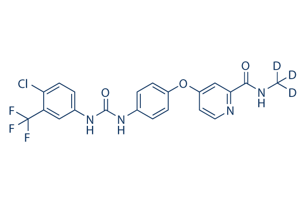 Donafenib (Sorafenib D3)化学構造