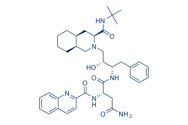 Saquinavir (Ro 31-8959)化学構造