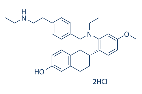 Elacestrant (RAD1901) Dihydrochloride化学構造