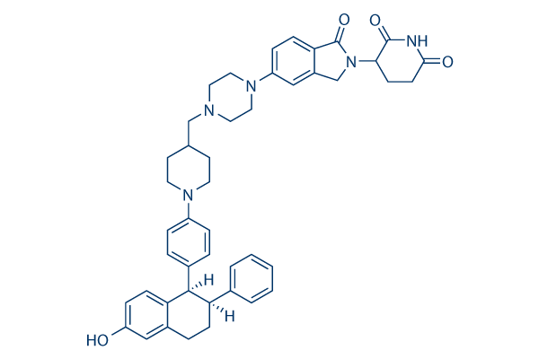 Vepdegestrant (ARV471)化学構造