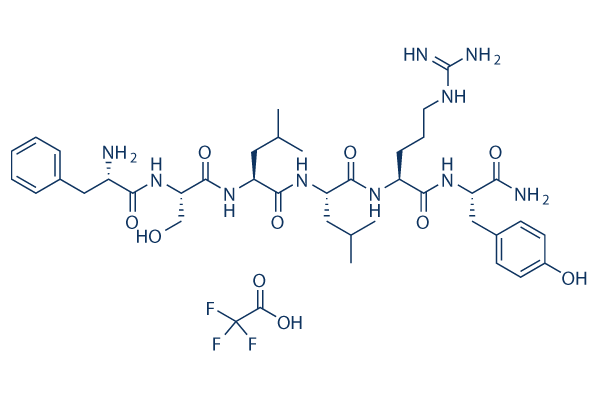 FSLLRY-NH2 TFA化学構造