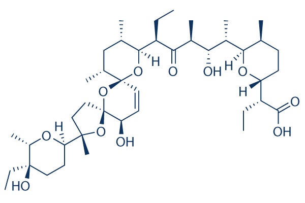 Salinomycin (from Streptomyces albus)化学構造