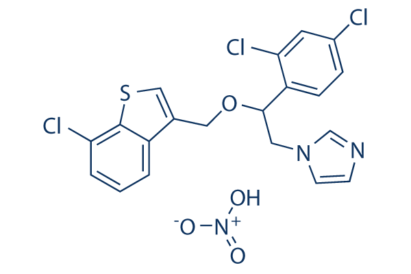 Sertaconazole nitrate化学構造