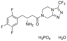 Sitagliptin phosphate monohydrate化学構造