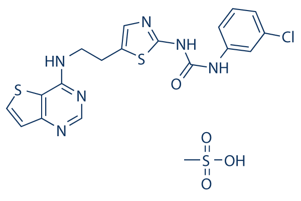 SNS-314 Mesylate化学構造