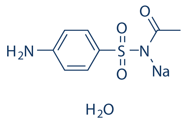 Sulfacetamide sodium salt hydrate化学構造