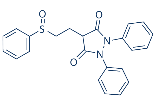 (+/-)-Sulfinpyrazone化学構造