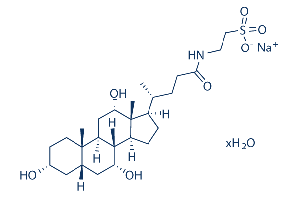 Taurocholic acid sodium salt hydrate化学構造