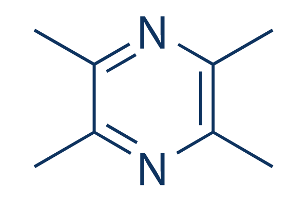 Tetramethylpyrazine化学構造